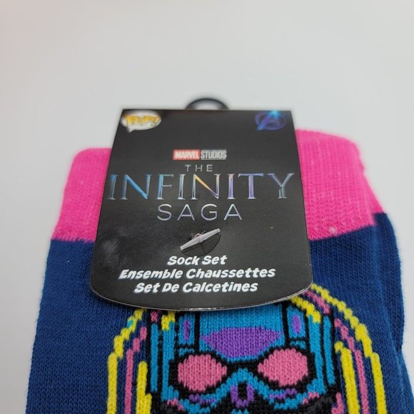 Funko Pop Socks Three Pairs Marvel Avengers Infinity Saga Set - Picture 5 of 5